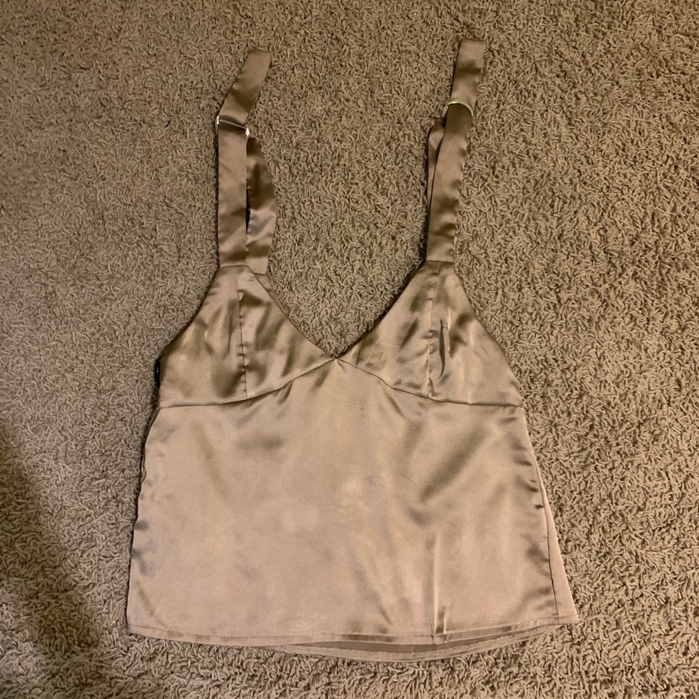 Gold satin top - Picture 4 of 6
